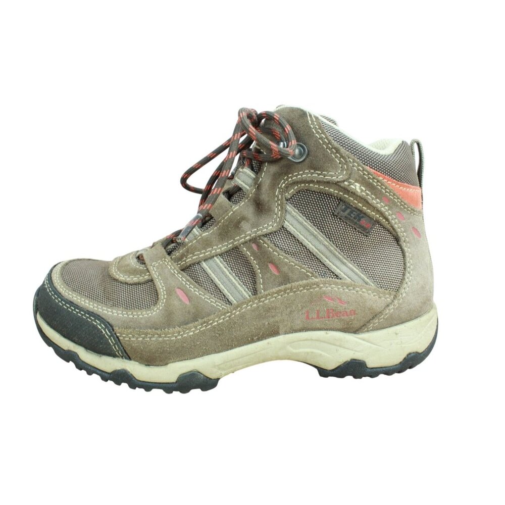 LL Bean Trail Model 4 Hiking Boots Suede Brown Size 7.5 M